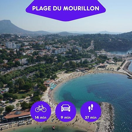 Bao Location - Ideal Pro & Groupe - Calme - Lumineux - Wifi - Terrasse - Jardin - Plage A 2Km - Proche Centre Ville, Gare, Commerces - Parking Prive Toulon Extérieur photo